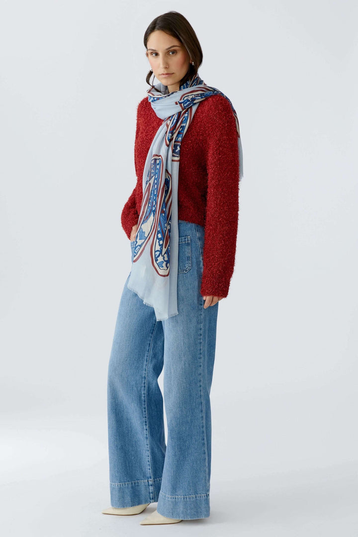 Foulard à imprimé décoratif