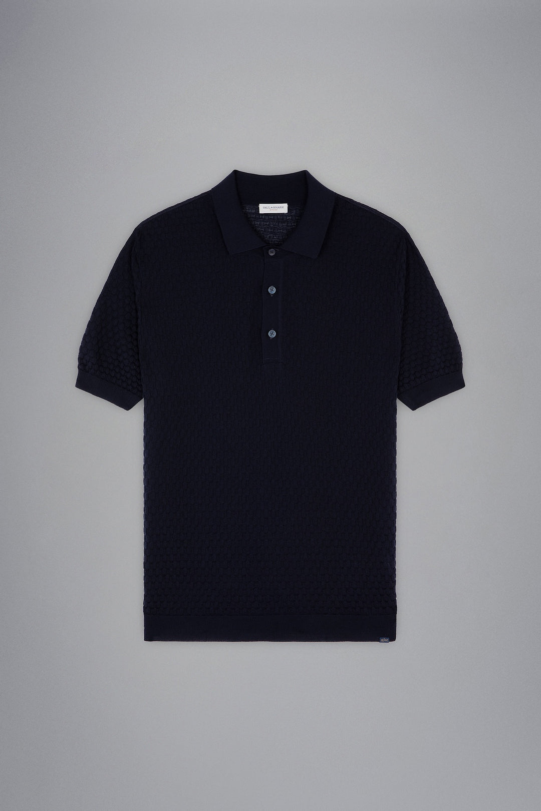 Textured polo shirt