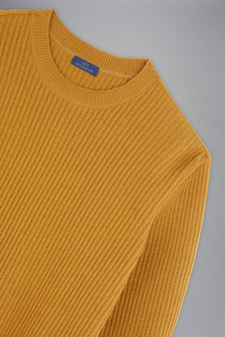 Wool ribbed sweater