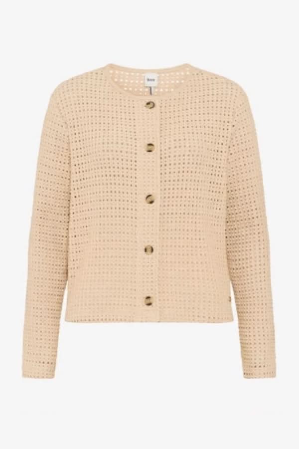 Brendal Openwork Knit Cardigan