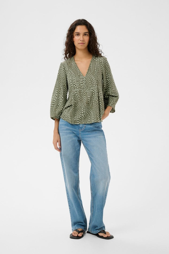 Flowy Liberty-print blouse