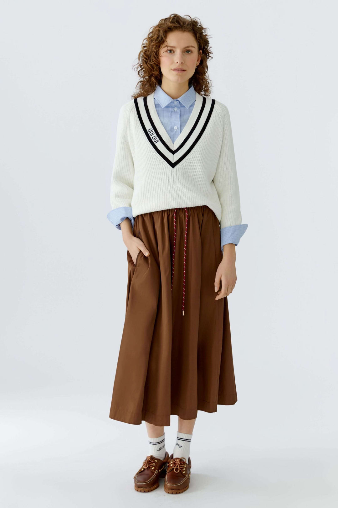 Chandail en maille encolure en V