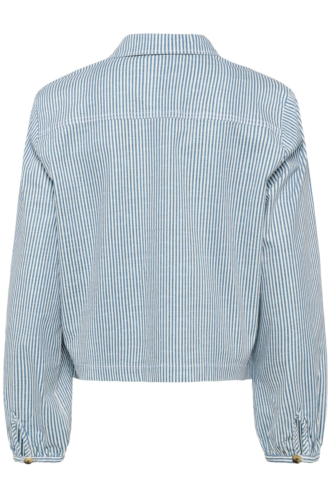 Veste légère rayée à boutons