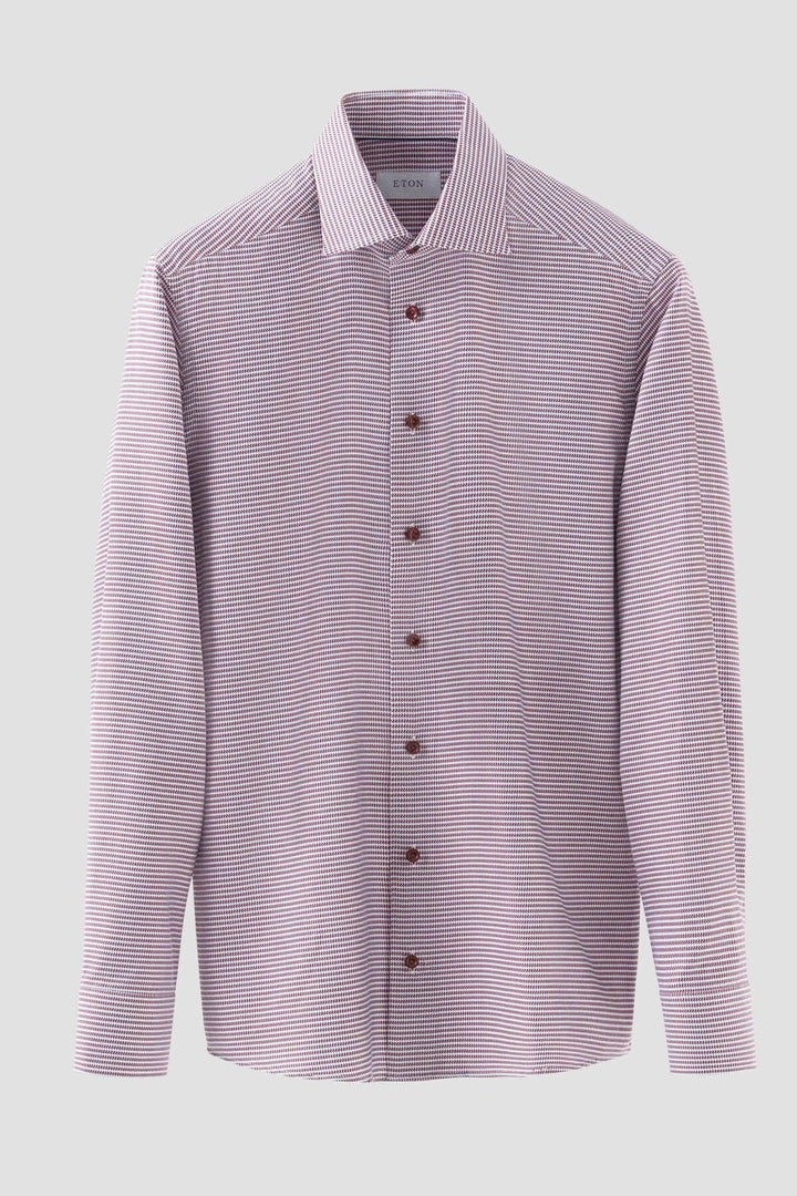 Microgeometric pattern dress shirt