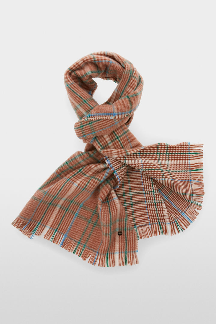 Pure wool plaid scarf