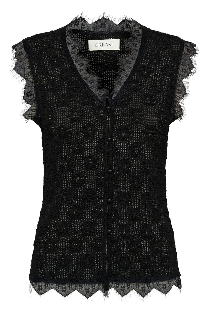 Camisole sans manches en dentelle