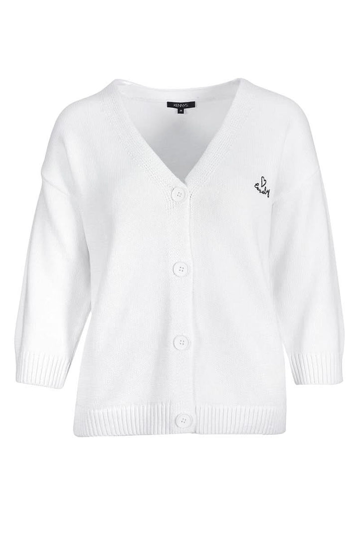 Button-down knit jacket