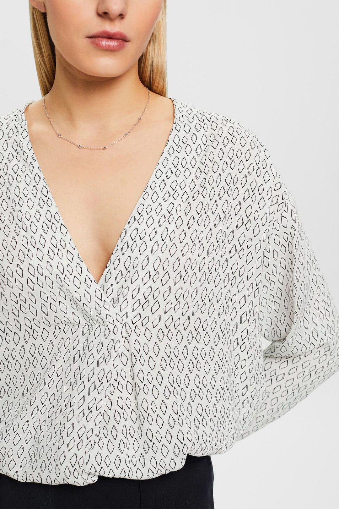 V-neck blouse