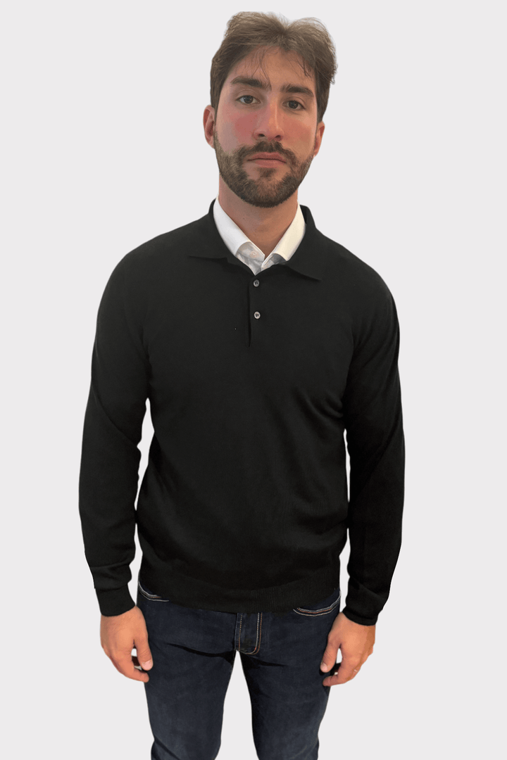 Classic wool polo shirt