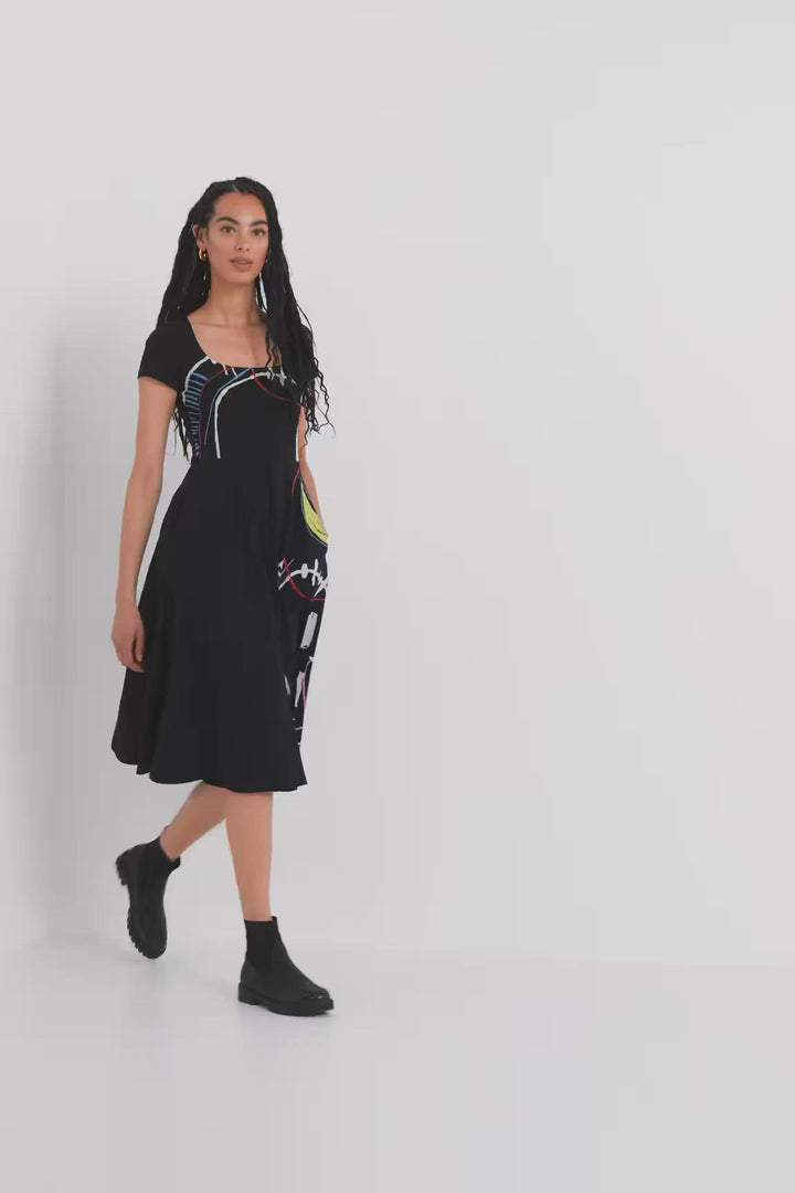 Midi A-line dress