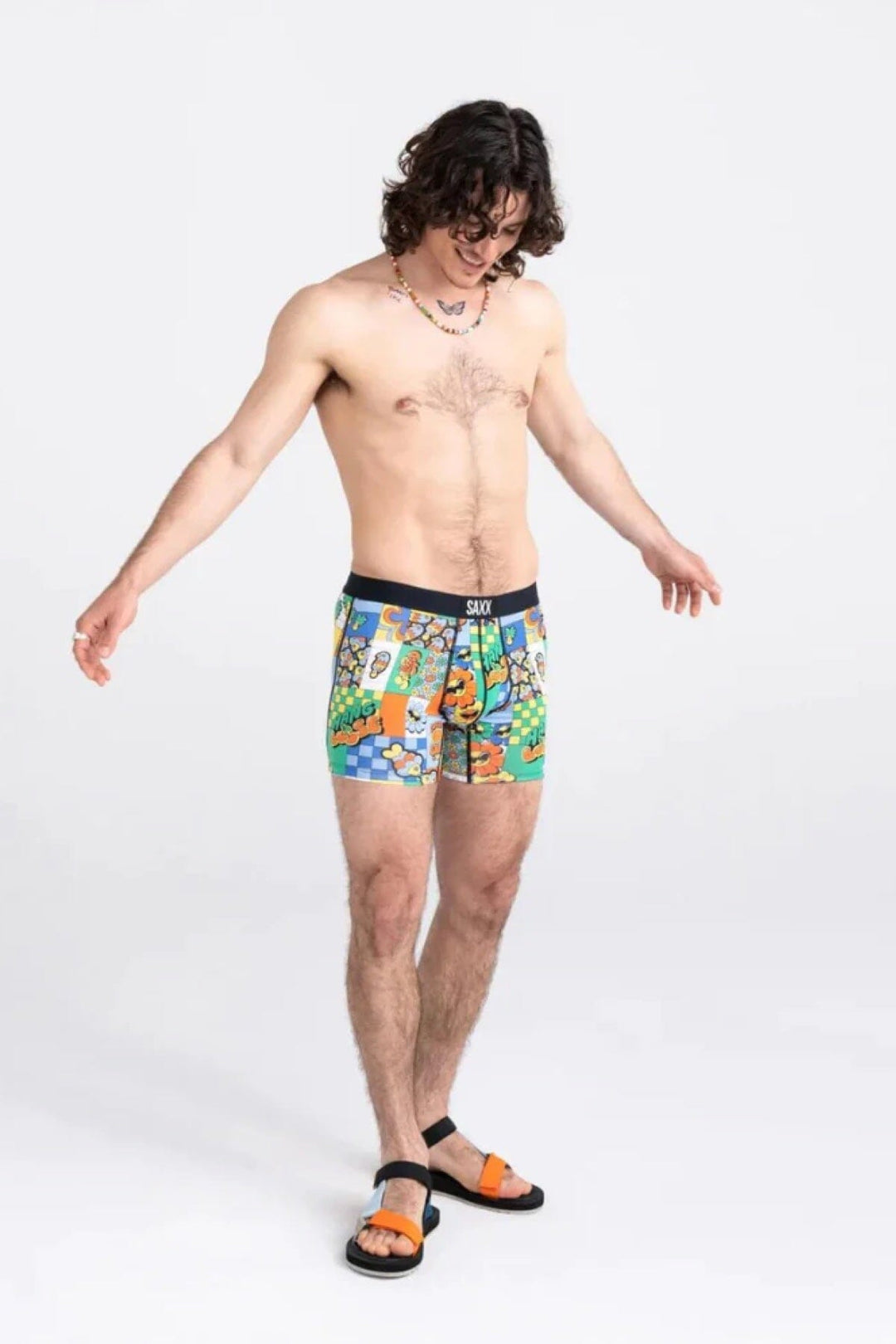 Boxer super doux motif "Laissez le soleil briller" Homme - Accessoires - Boxer SAXX