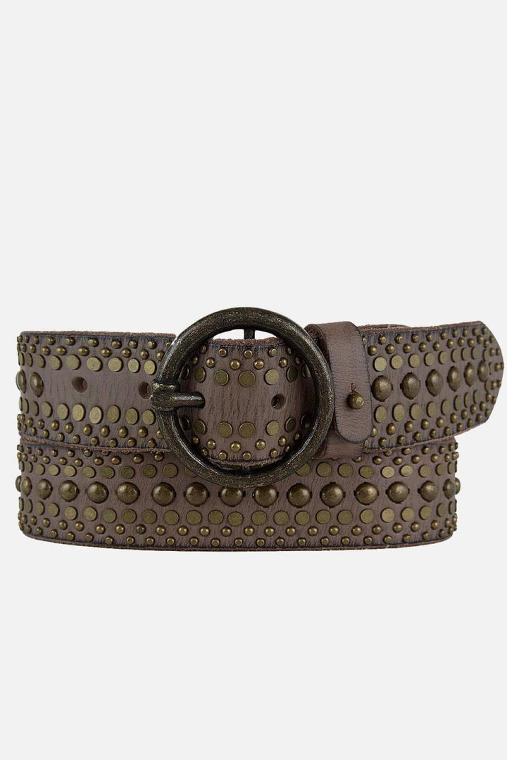 Ceinture en cuir cloutée Femme - Accessoires - Ceinture amsterdame heritage