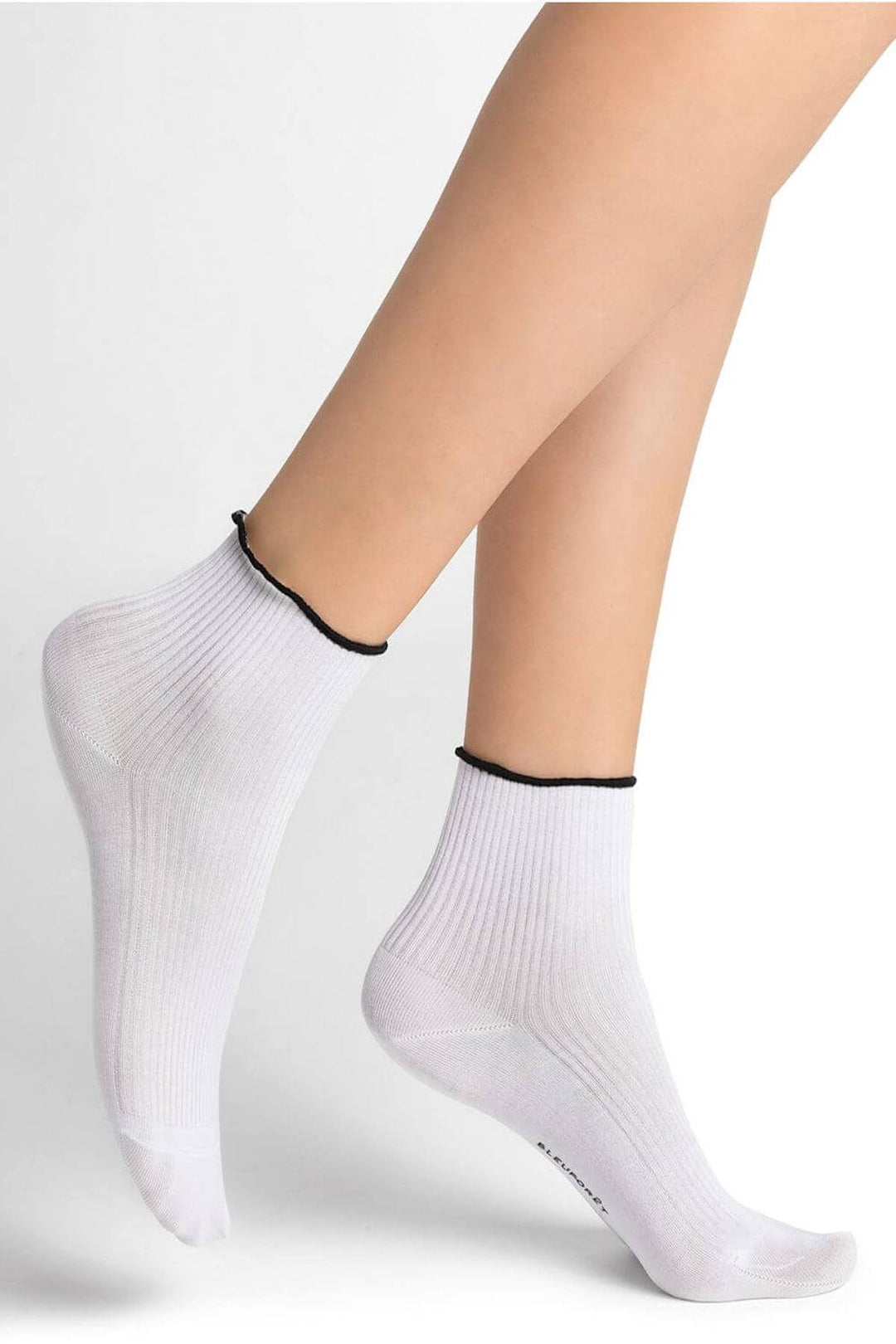 Chaussettes courtes à mini-côtes Femme - Accessoires - Chaussette Bleuforêt