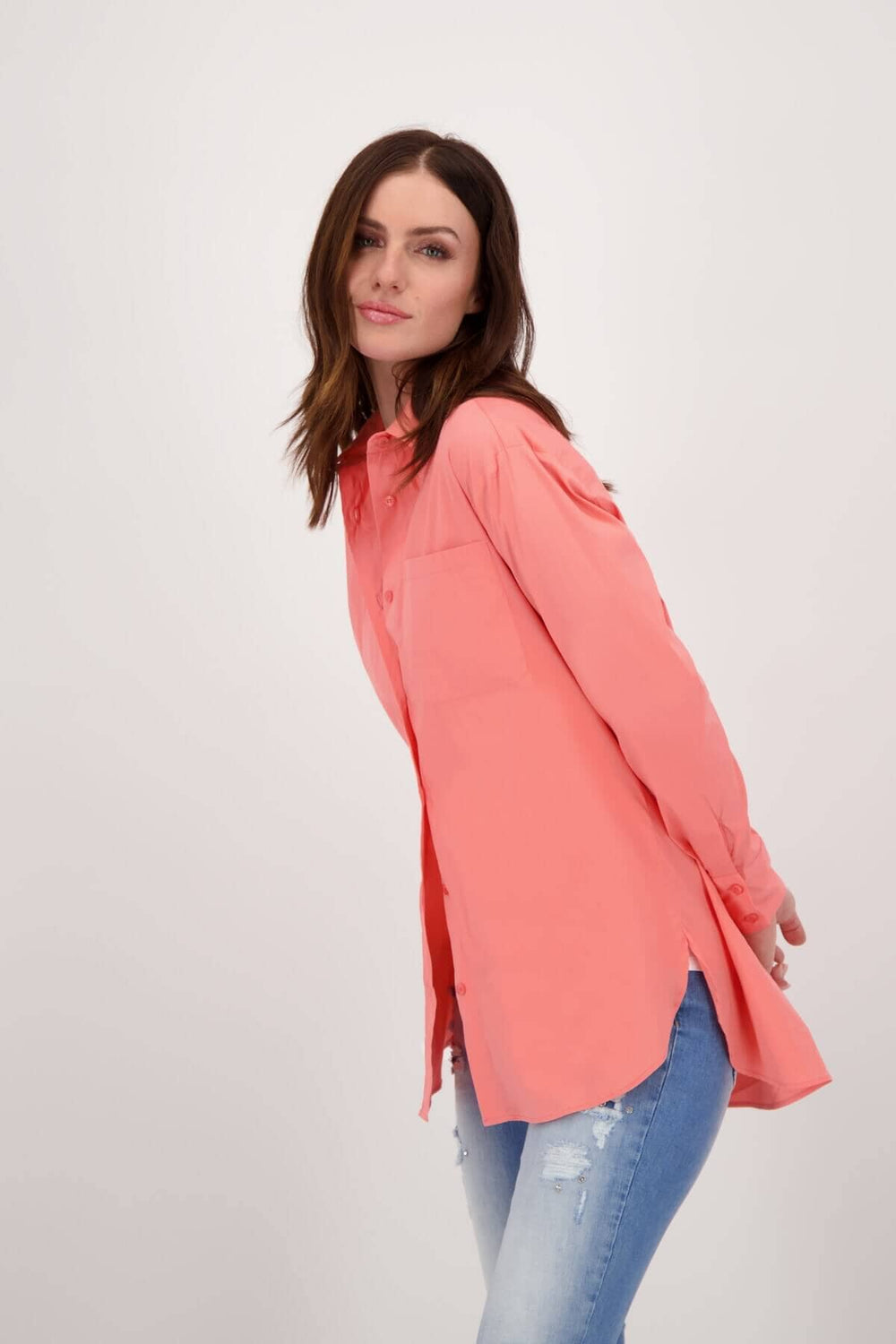 Chemise en coton Femme - Blouses et chemises - Blouses et chemises avec col Monari