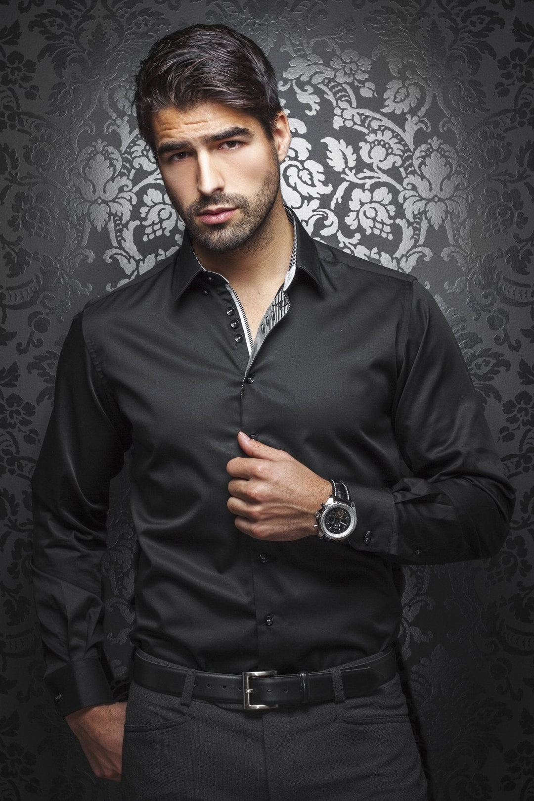 Chemise Ferre Homme - Chemise - Chemise habillée AU NOIR