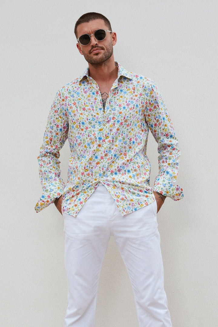 Chemise fleurie multicolore Homme - Chemise - Chemise habillée Stenstroms