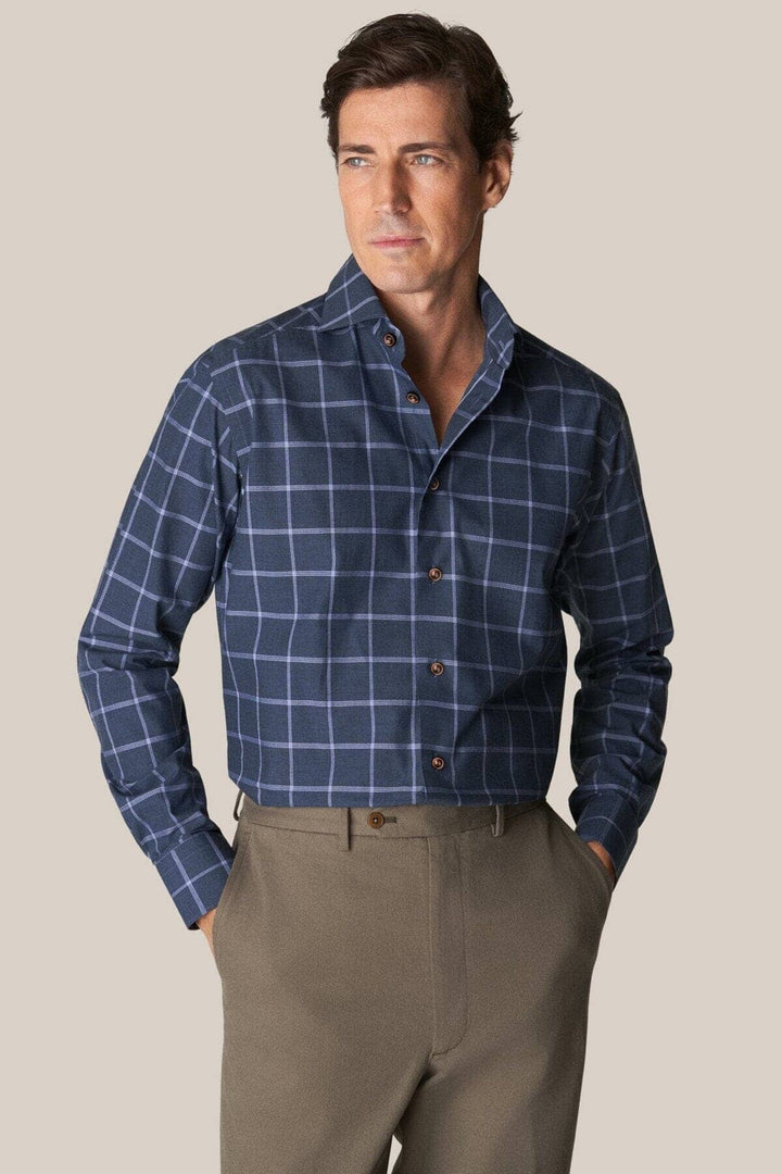 Chemise habillée avec imprimé de carreaux Homme - Chemise - Chemise habillée Eton