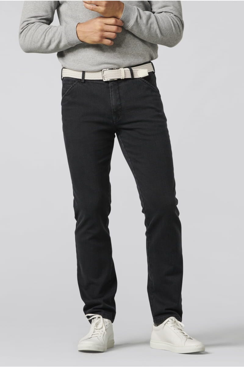 Chino-denim de laine et coton super stretch Homme - Pantalon - Jean Meyer