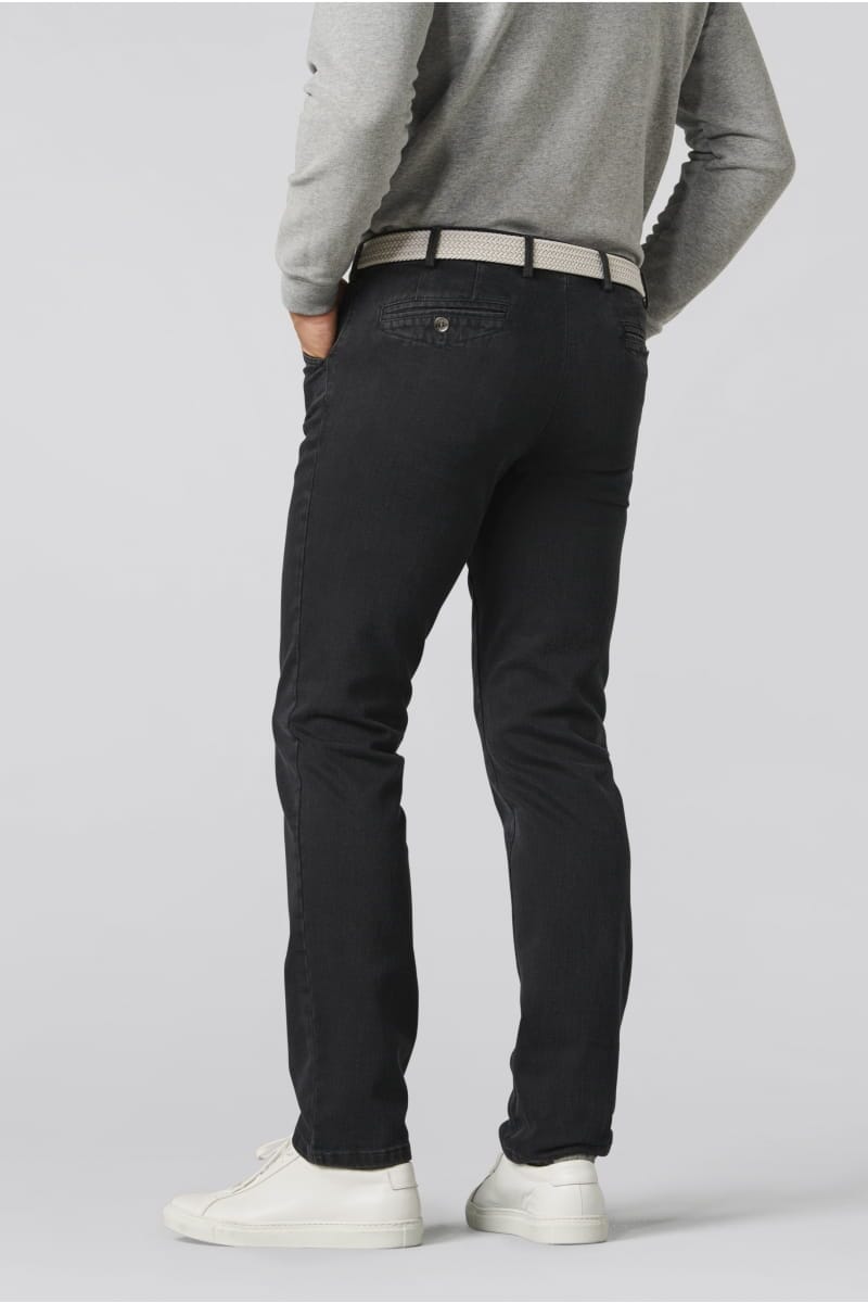 Chino-denim de laine et coton super stretch Homme - Pantalon - Jean Meyer