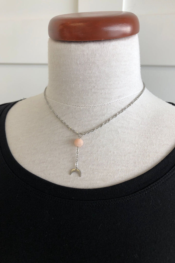 Collier avec perle rosée Femme - Bijoux - Collier Les Nana