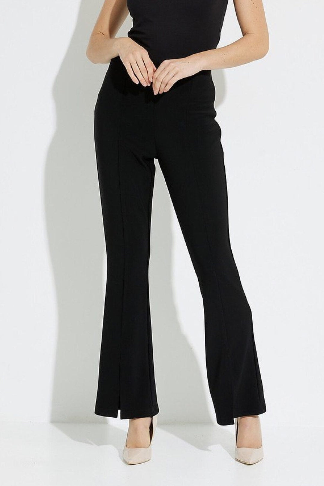 Pantalon avec fente Joseph Ribkoff 4 Noir 