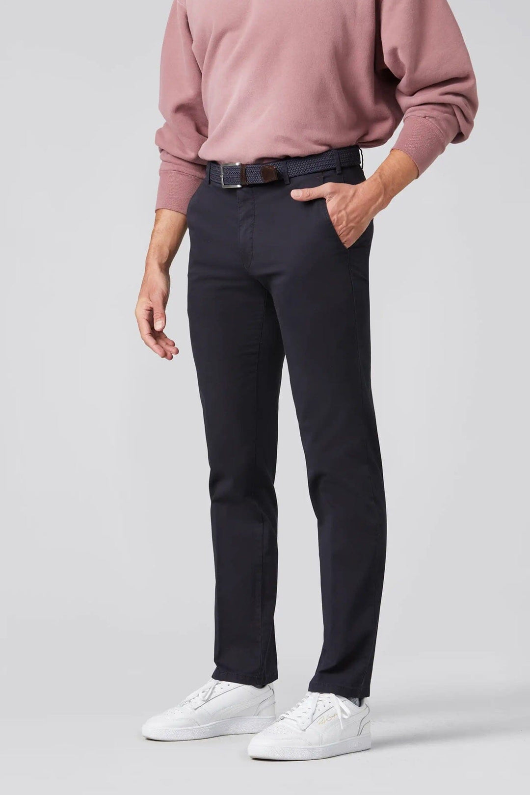 Pantalon chino Meyer 34 BLEU 