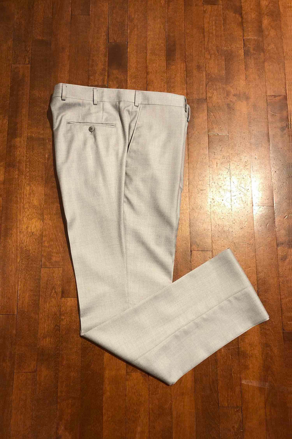 Pantalon gris p&acirc;le Homme - Pantalon - Pantalon lin Samuelsohn