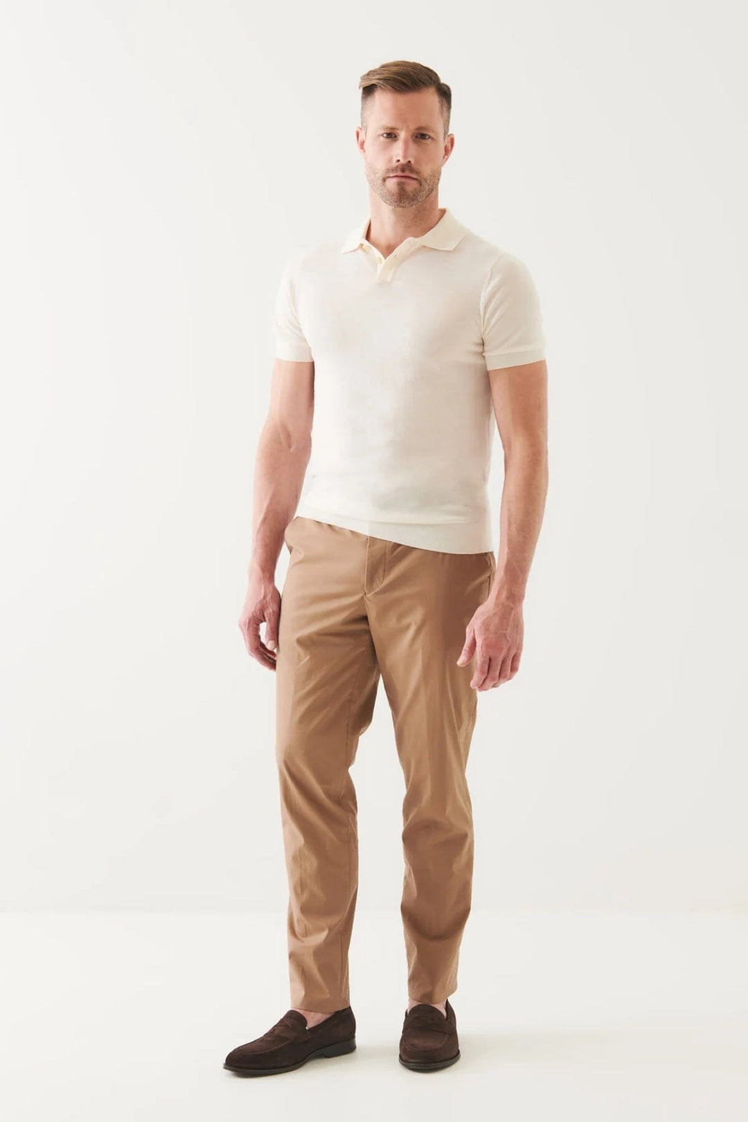 Pantalon slim en coton mélangé Patrick Assaraf 