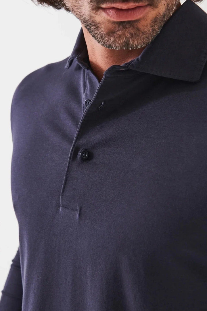 Polo de coton stretch manches longues Homme - Hauts - Polo - Polo ml Patrick Assaraf