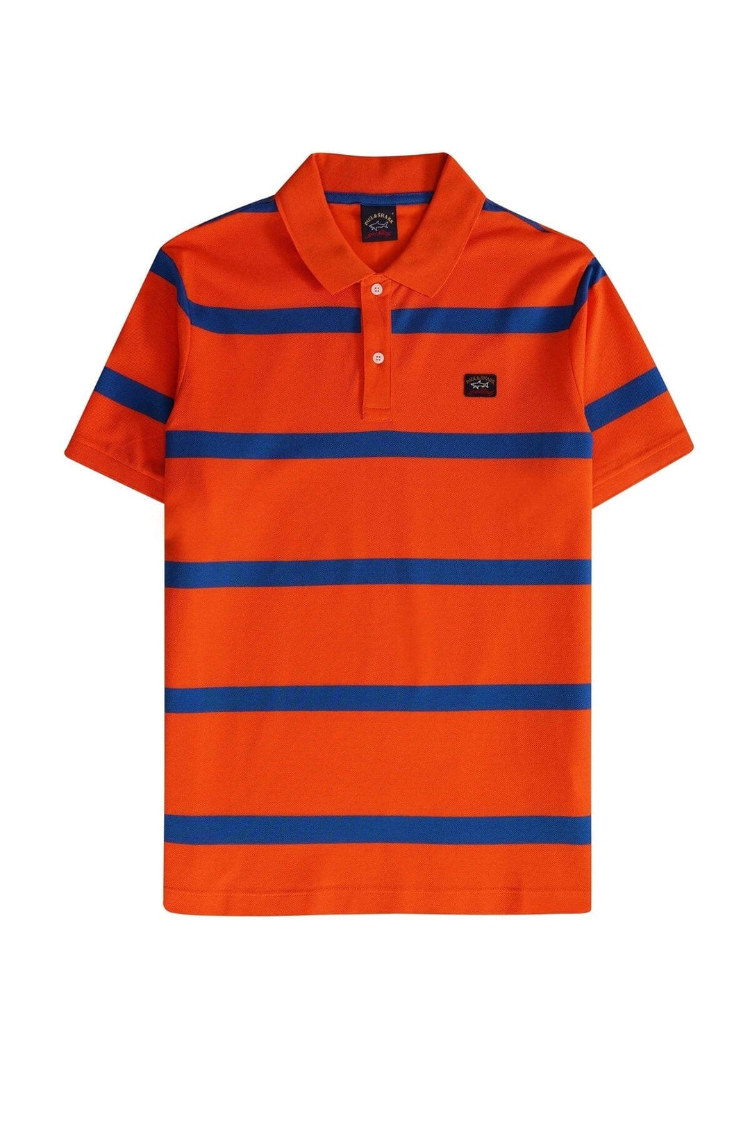 Polo ligné orange avec rayures Homme - Hauts - Polo - Polo mc Paul and Shark