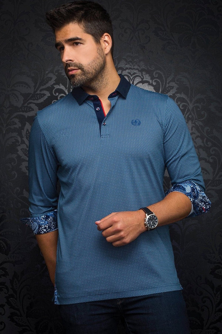 Polo Primo Au noir 4XL Bleu 