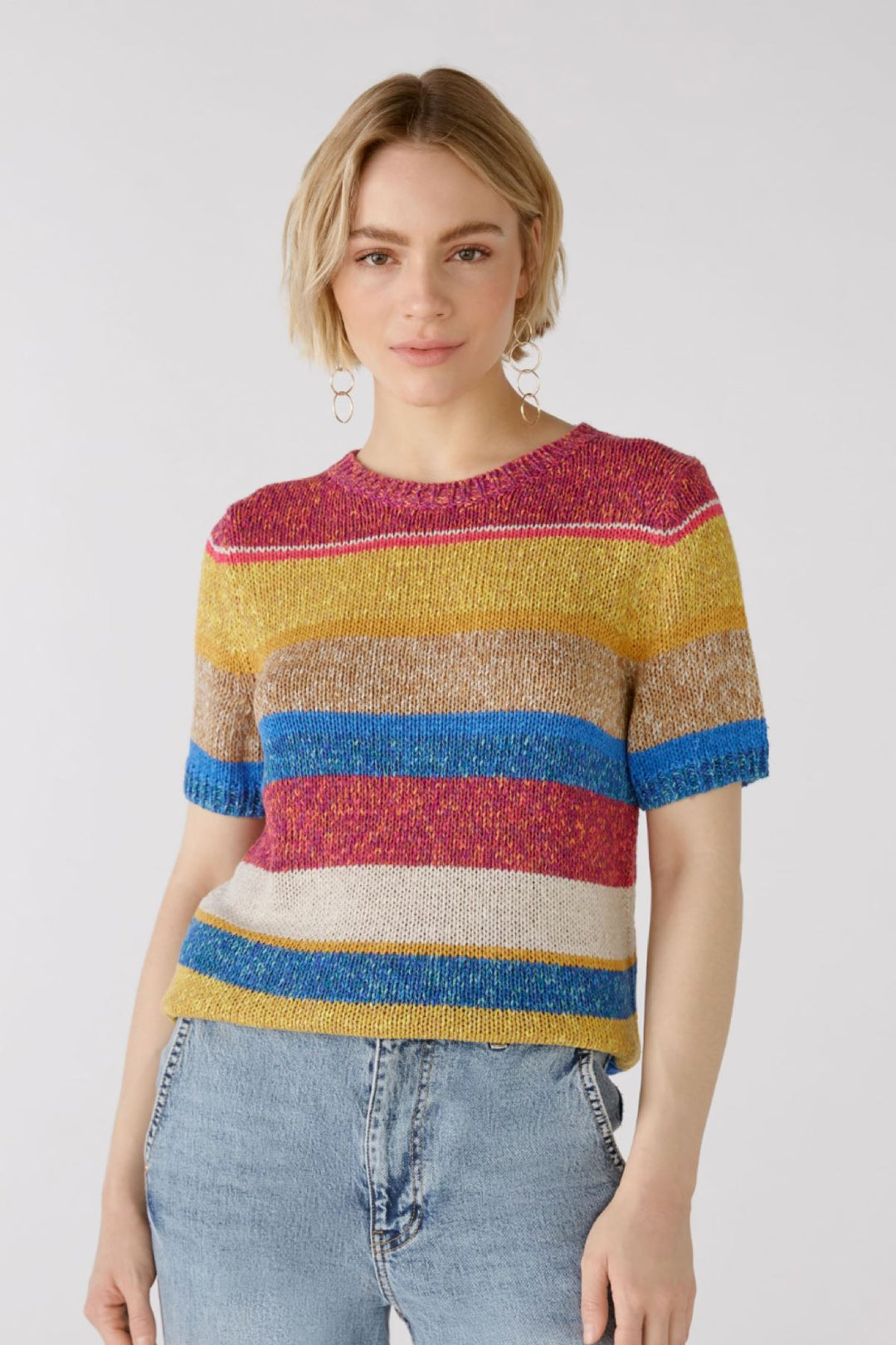 Pull dans un mélange de couleurs unique Oui 40 Rose 