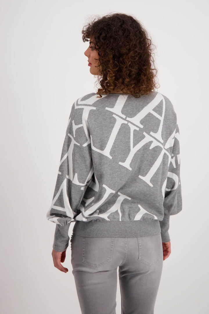 Pull en maille jacquard à col rond et strass Femme - Hauts - Chandail Monari