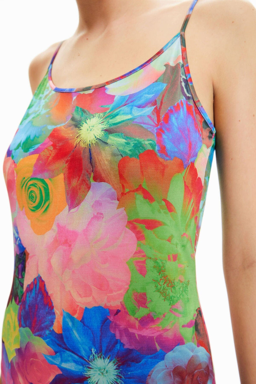 Robe fleurie slim Femme - Robe - Robe longue Desigual