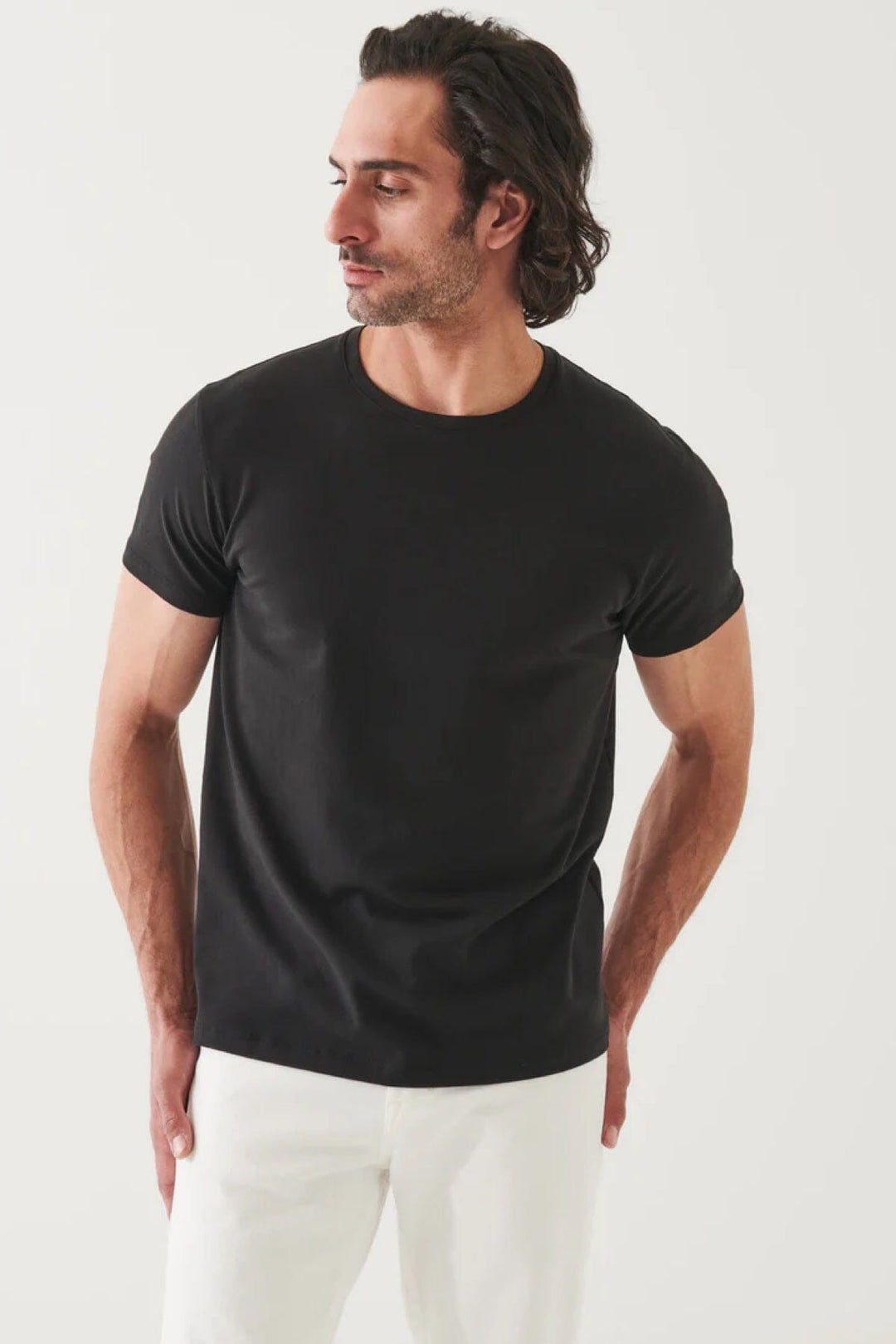 T-shirt de base Patrick Assaraf M Noir 