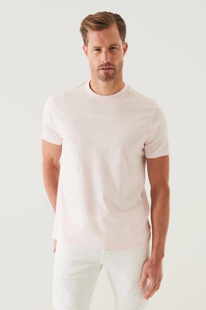 T-shirt rayé en coton pima mercerisé Homme - Hauts - T-shirt Patrick Assaraf