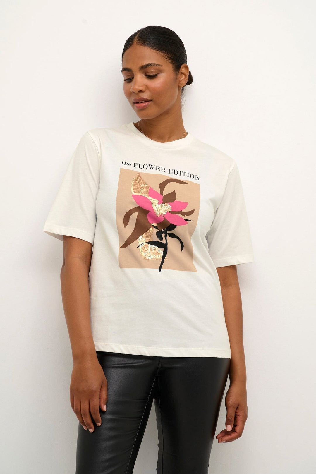 T-shirt Cate Kaffe XS Rose 