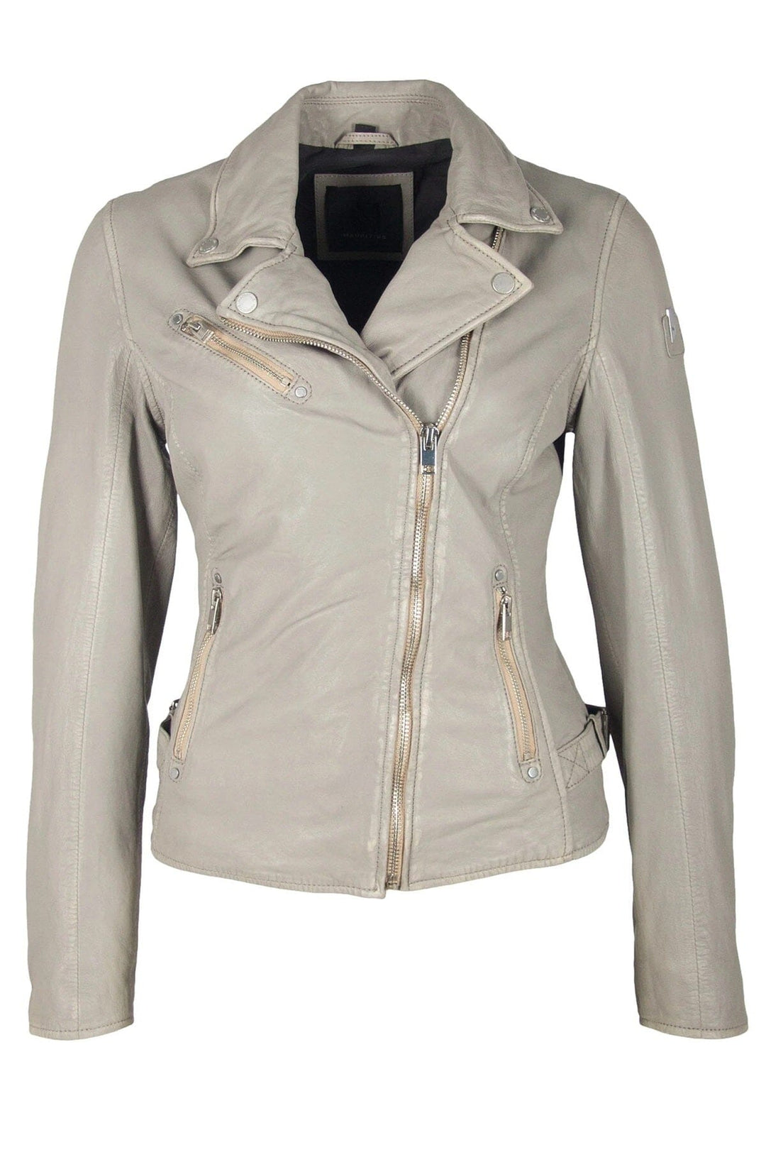 Veste en cuir Sofia MAURITIUS XL Gris 